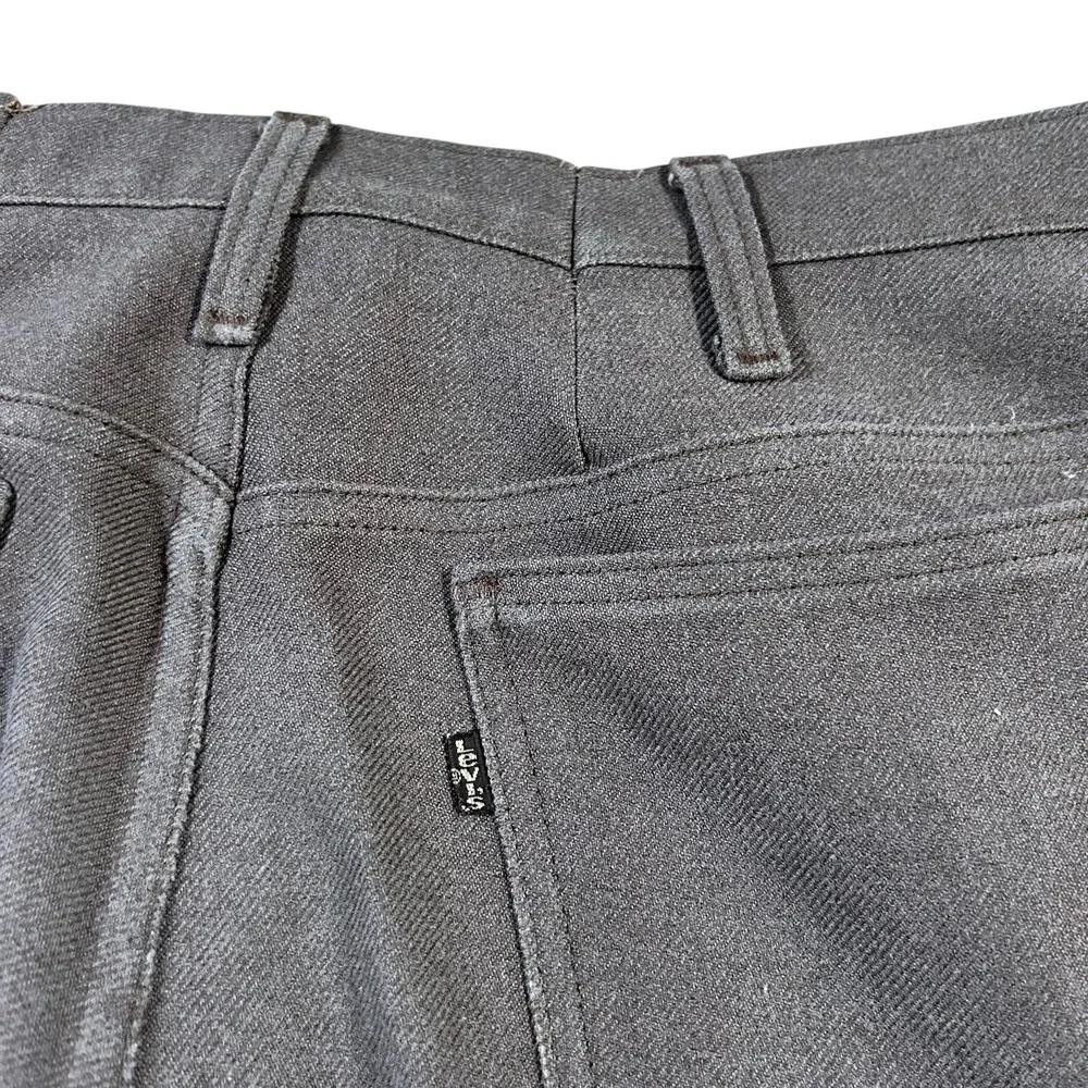 Vtg 60's 70's Levi's BROWN‎ Dacron Pants USA FITS 35x29